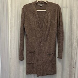 Barefoot Dreams Cardigan Women’s Small Comfy Cozy Soft Brown Loungewear